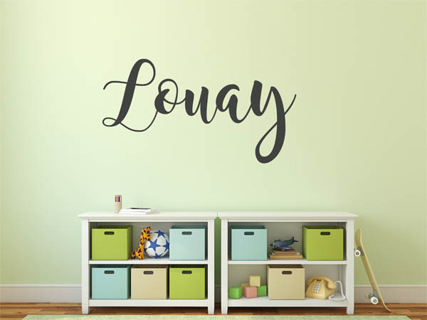 Wandtattoo Louay in Handschrift