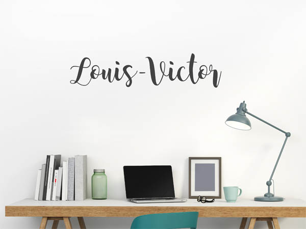 Wandtattoo Louis-Victor in Handschrift