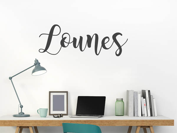 Wandtattoo Lounes in Handschrift