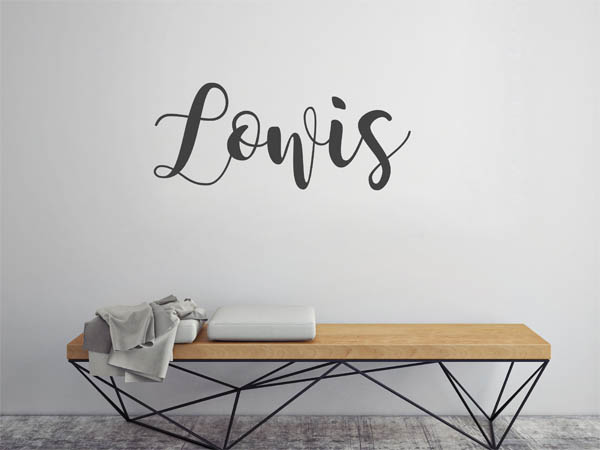 Wandtattoo Lowis in Handschrift