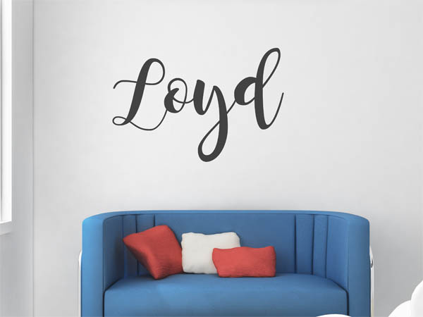 Wandtattoo Loyd in Handschrift