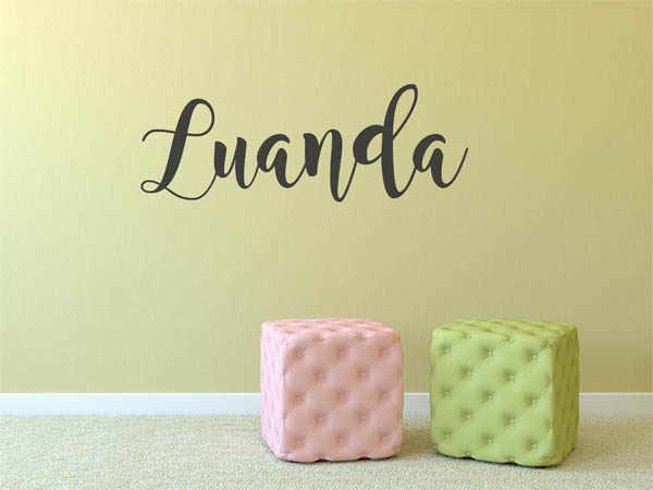 Wandtattoo Luanda in Handschrift