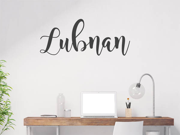 Wandtattoo Lubnan in Handschrift
