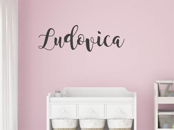 Wandtattoo Ludovica in Handschrift