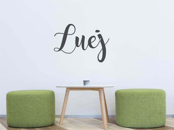 Wandtattoo Luej in Handschrift
