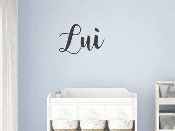 Wandtattoo Lui in Handschrift