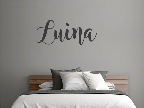 Wandtattoo Luina in Handschrift