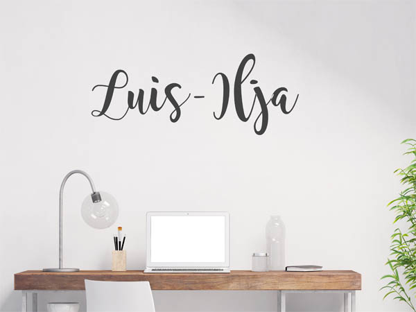 Wandtattoo Luis-Ilja in Handschrift