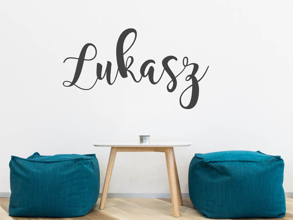 Wandtattoo Lukasz in Handschrift