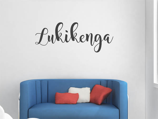Wandtattoo Lukikenga in Handschrift