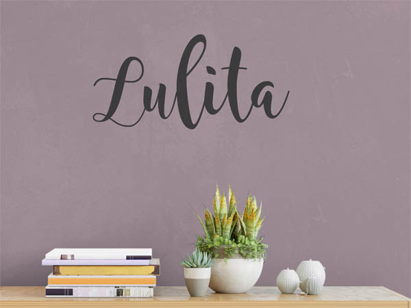 Wandtattoo Lulita in Handschrift