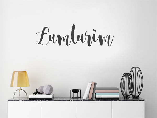 Wandtattoo Lumturim in Handschrift