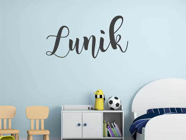 Wandtattoo Lunik in Handschrift