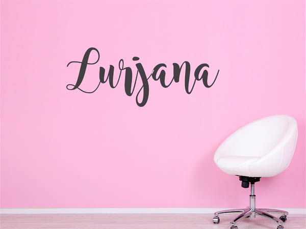 Wandtattoo Lurjana in Handschrift
