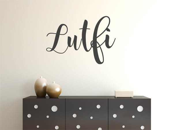 Wandtattoo Lutfi in Handschrift