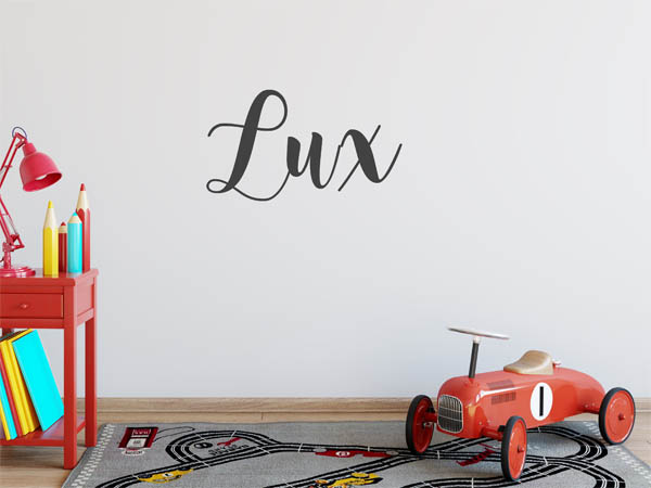 Wandtattoo Lux in Handschrift