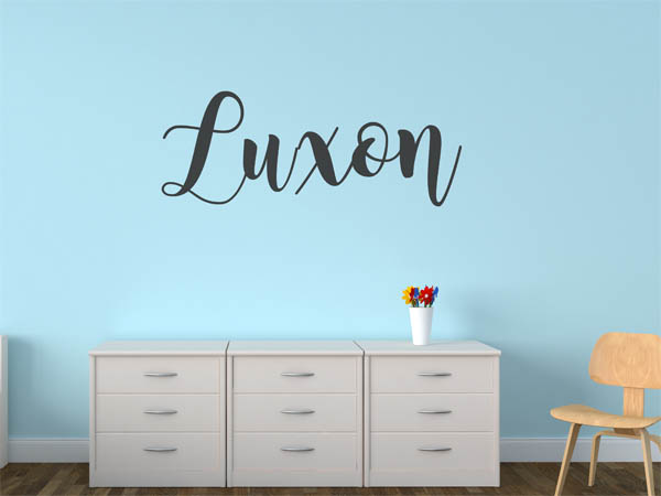 Wandtattoo Luxon in Handschrift