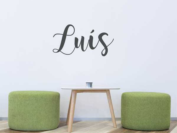 Wandtattoo Luís in Handschrift