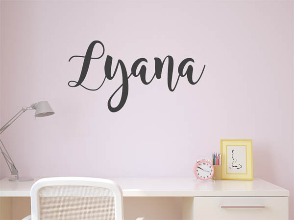 Wandtattoo Lyana in Handschrift