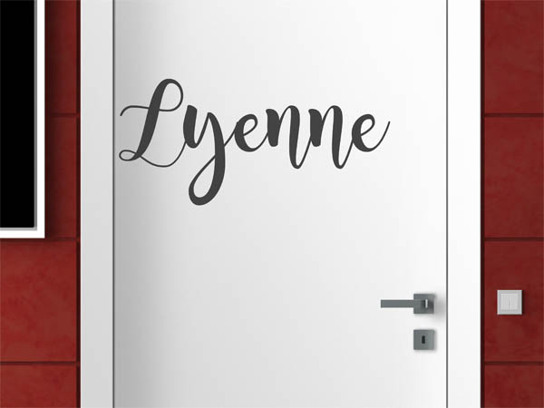 Wandtattoo Lyenne in Handschrift