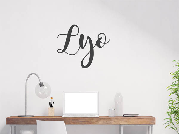 Wandtattoo Lyo in Handschrift