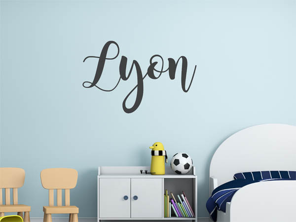 Wandtattoo Lyon in Handschrift