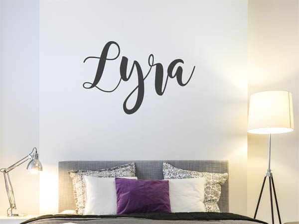 Wandtattoo Lyra in Handschrift