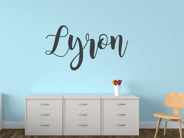 Wandtattoo Lyron in Handschrift
