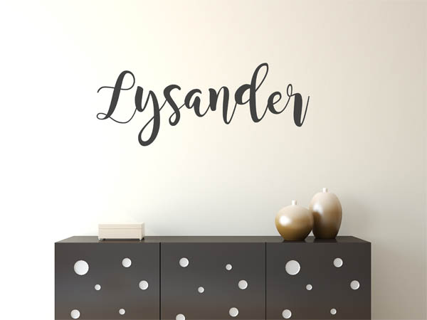 Wandtattoo Lysander in Handschrift
