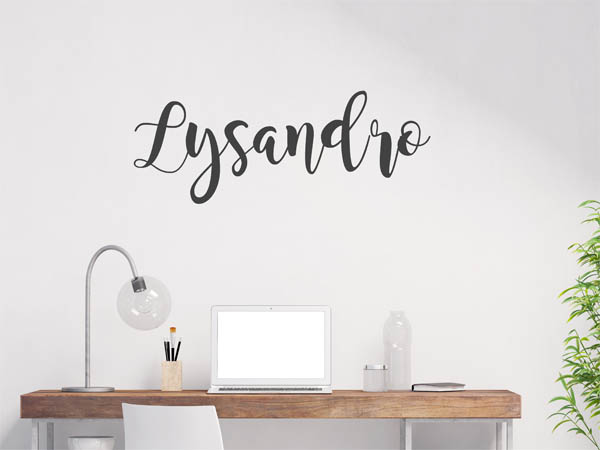 Wandtattoo Lysandro in Handschrift