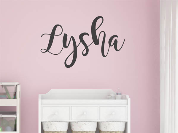 Wandtattoo Lysha in Handschrift