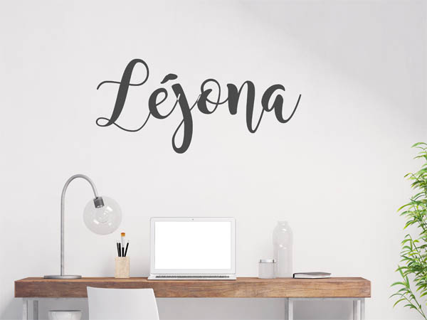 Wandtattoo Léjona in Handschrift
