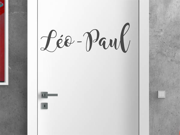 Wandtattoo Léo-Paul in Handschrift