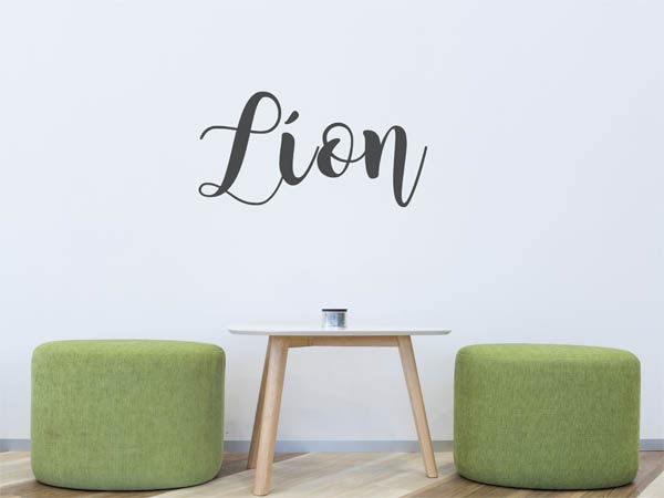 Wandtattoo Líon in Handschrift