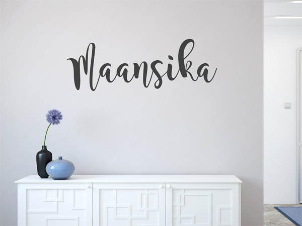 Wandtattoo Maansika in Handschrift