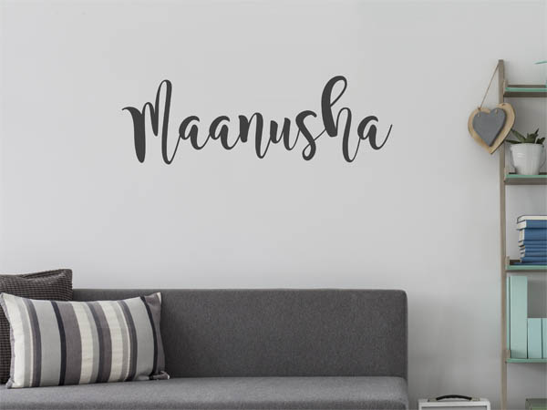 Wandtattoo Maanusha in Handschrift