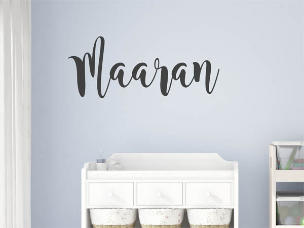 Wandtattoo Maaran in Handschrift