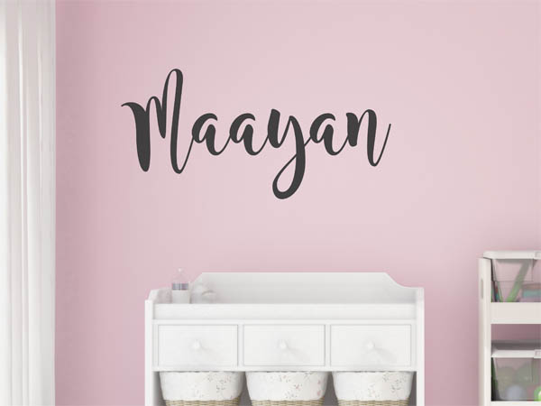 Wandtattoo Maayan in Handschrift
