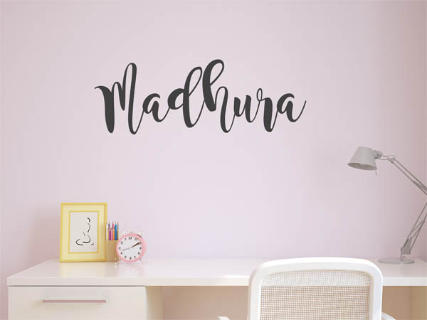 Wandtattoo Madhura in Handschrift