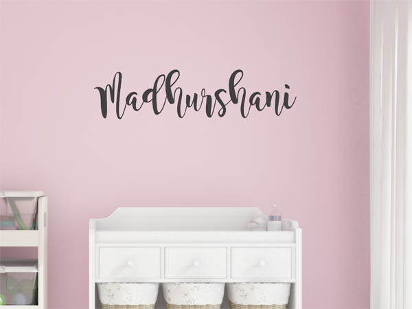 Wandtattoo Madhurshani in Handschrift