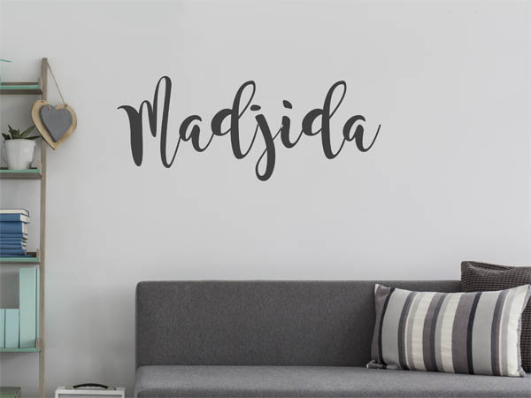 Wandtattoo Madjida in Handschrift