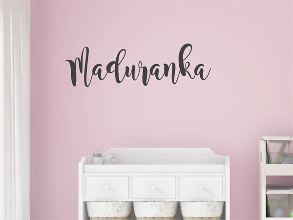 Wandtattoo Maduranka in Handschrift