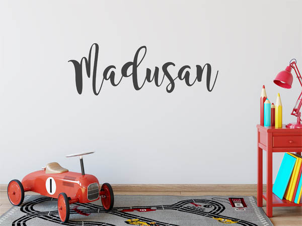 Wandtattoo Madusan in Handschrift