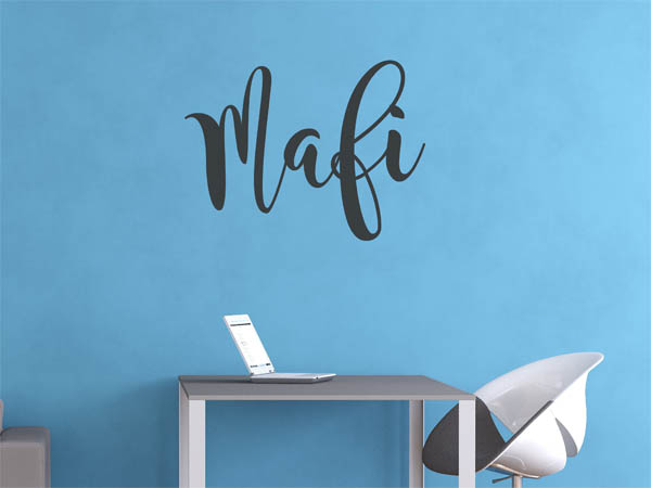 Wandtattoo Mafi in Handschrift