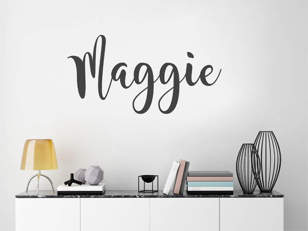 Wandtattoo Maggie in Handschrift