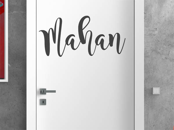 Wandtattoo Mahan in Handschrift