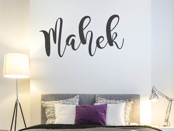 Wandtattoo Mahek in Handschrift