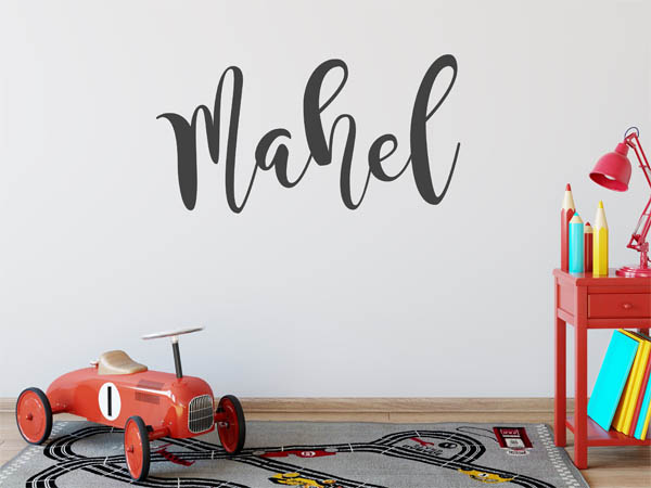Wandtattoo Mahel in Handschrift