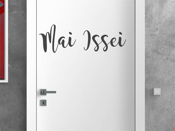 Wandtattoo Mai Issei in Handschrift