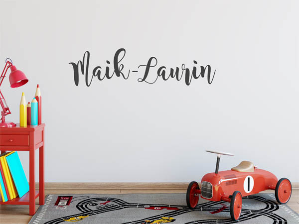 Wandtattoo Maik-Laurin in Handschrift